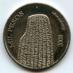 1000 песо 2008 г. Пасхи остров(17) -700 - реверс