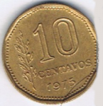 10 сентаво 1975 г. Аргентина(2) - 1475 - аверс