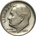 10 центов 1967 г. США(21) - 52935 - аверс