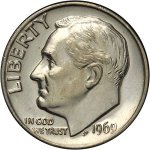 10 центов 1969 г. США(21) - 52935 - аверс