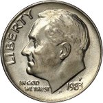 10 центов 1983 г. США(21) - 52935 - аверс