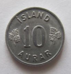 10 эйре 1973 г. Исландия(10) - 1061 - аверс