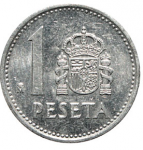 1 песета 1988 г. Испания(10) -12911 - аверс