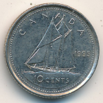 10 центов 1995 г. Канада(11) -6784 - аверс