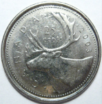 25 центов 2003 г. Канада(11) -6784 - аверс