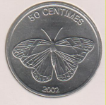 50 сантимов 2002 г. ДР  Конго (8) - 10694 - аверс