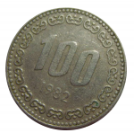 100 вон 1982 г. Корея Южная(12) -1084 - аверс