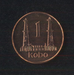 1 кобо 1991 г. Нигерия(15) -298 - аверс