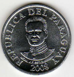 50 гуарани 2008 г. Парагвай(17) -303 - аверс