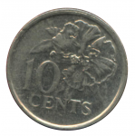 10 центов 1999 г. Тринидад и Тобаго(22) - 367 - аверс