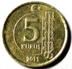 5 кирш 2011 г. Турция(23) - 2834 - аверс