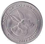 100 шиллингов 2004 г. Уганда(23) - 2532 - аверс