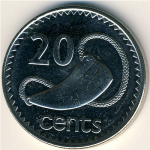 20 центов 1999 г. Фиджи(24) -522 - аверс