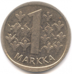1 марка 1989 г. Финляндия(24) -16437 - аверс