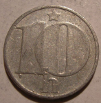 10 гелеров 1976 г. Чехия(25) - 5695 - аверс