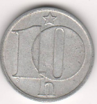 10 гелеров 1983 г. Чехия(25) - 5695 - аверс