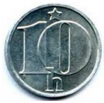 10 гелеров 1987 г. Чехия(25) - 5695 - аверс