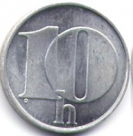 10 гелеров 1991 г. Чехия(25) - 5695 - аверс