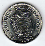 1 сукре 1990 г. Эквадор(26) - 321 - аверс