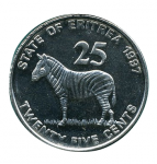 25 центов 1997 г. Эритрея(26) - 225 - аверс