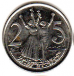 25 центов 2004 г. Эфиопия(26) -252 - аверс