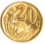 20 центов 1997 г. ЮАР(26) - 385 - аверс