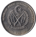 100 песет 1991 г. Западная Сахара(8) - 1437 - аверс