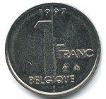 1 франк 1997 г. Бельгия(3) - 15089 - аверс
