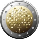 2евро 2022 г. Латвия(13) - 10123 - аверс