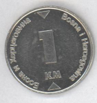 1 конвертируемая марка 2002 г. Босния и Герцеговина(3) - 371 - аверс