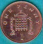1 пенни 1995 г. Великобритания(5) -111711 - аверс