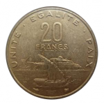 20 франков 1999 г. Джибути(7) -1169 - аверс