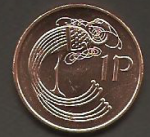 1 пенни 2000 г. Ирландия(9) - 2174 - реверс