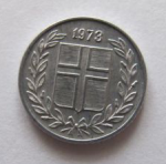 10 эйре 1973 г. Исландия(10) - 1061 - реверс