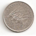 100 франков 1971 г. Камерун(11) -2819 - реверс