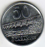 50 гуарани 2008 г. Парагвай(17) -303 - реверс