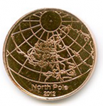 5 центов 2012 г. Северный полюс(19) -2000 - реверс