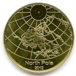 50 центов 2012 г. Северный полюс(19) -2000 - реверс