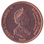 2 пенса 2008 г. Тристан-да-Кунья(22) -4381: - реверс