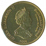 20 пенсов 2008 г. Тристан-да-Кунья(22) -4381: - реверс