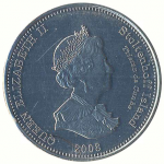 1 крона 2008 г. Тристан-да-Кунья(22) -4381: - реверс
