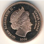 1 пенни 2009 г. Тристан-да-Кунья(22) -4381: - реверс