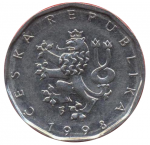 2 кроны 1998 г. Чехия(25) - 5695 - реверс