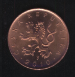 10 крон 2010 г. Чехия(25) - 5695 - реверс