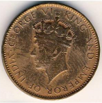 1 цент 1942 г. Шри-Ланка(26) - 1673 - реверс