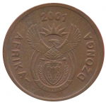 5 центов 2001 г. ЮАР(26) - 385 - реверс