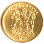 20 центов 1997 г. ЮАР(26) - 385 - реверс