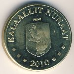 10 крон 2010 г. Гренландия(6) - 556 - реверс