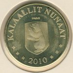 20 крон 2010 г. Гренландия(6) - 556 - реверс