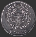 10 сомов 2009 г. Киргизия(11) -151 - реверс